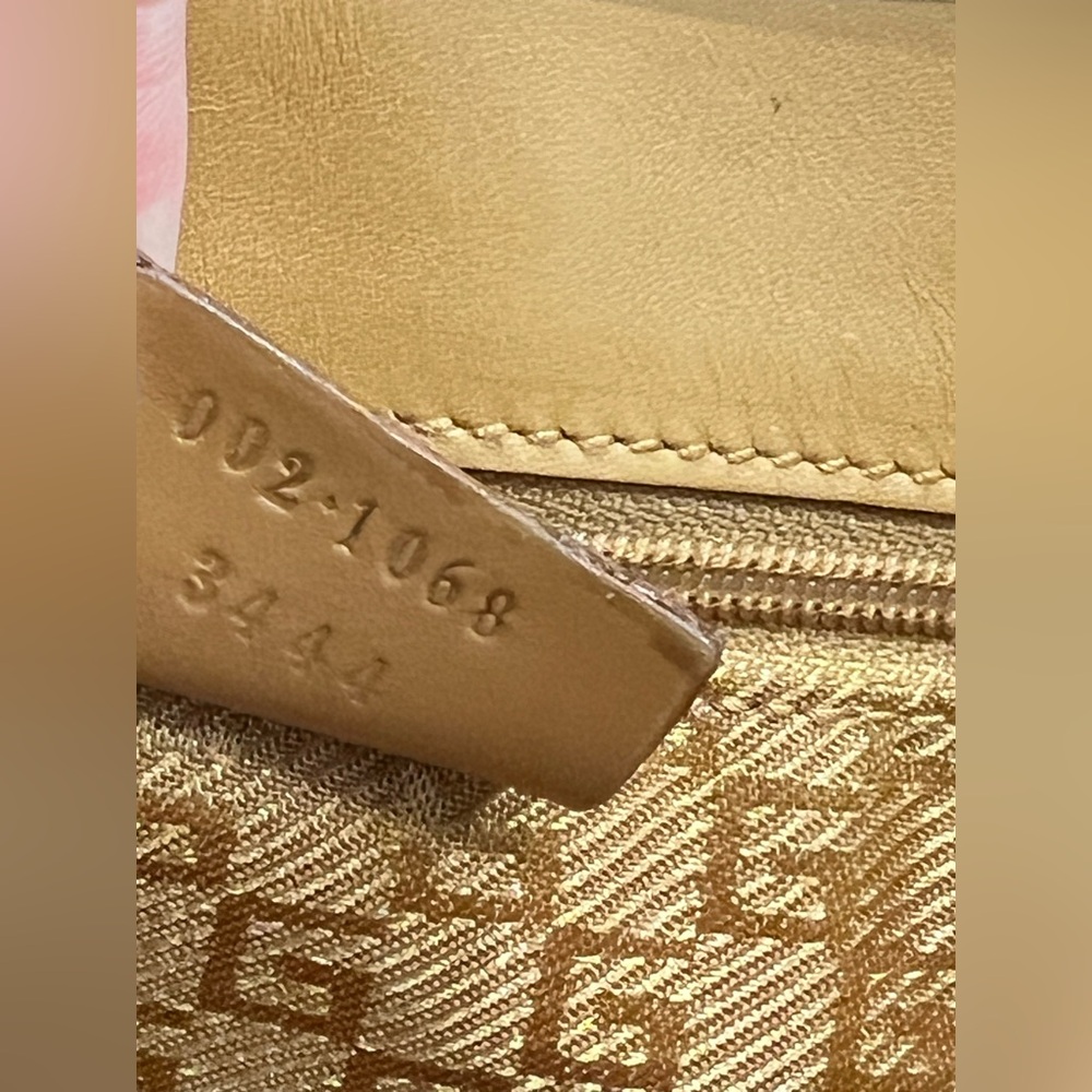 Auth🩷Vintage Gucci Pink and Tan Shoulder Bag - Picture 7 of 9